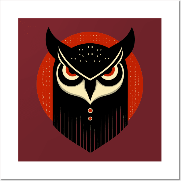 Angry owl Wall Art by Evgmerk